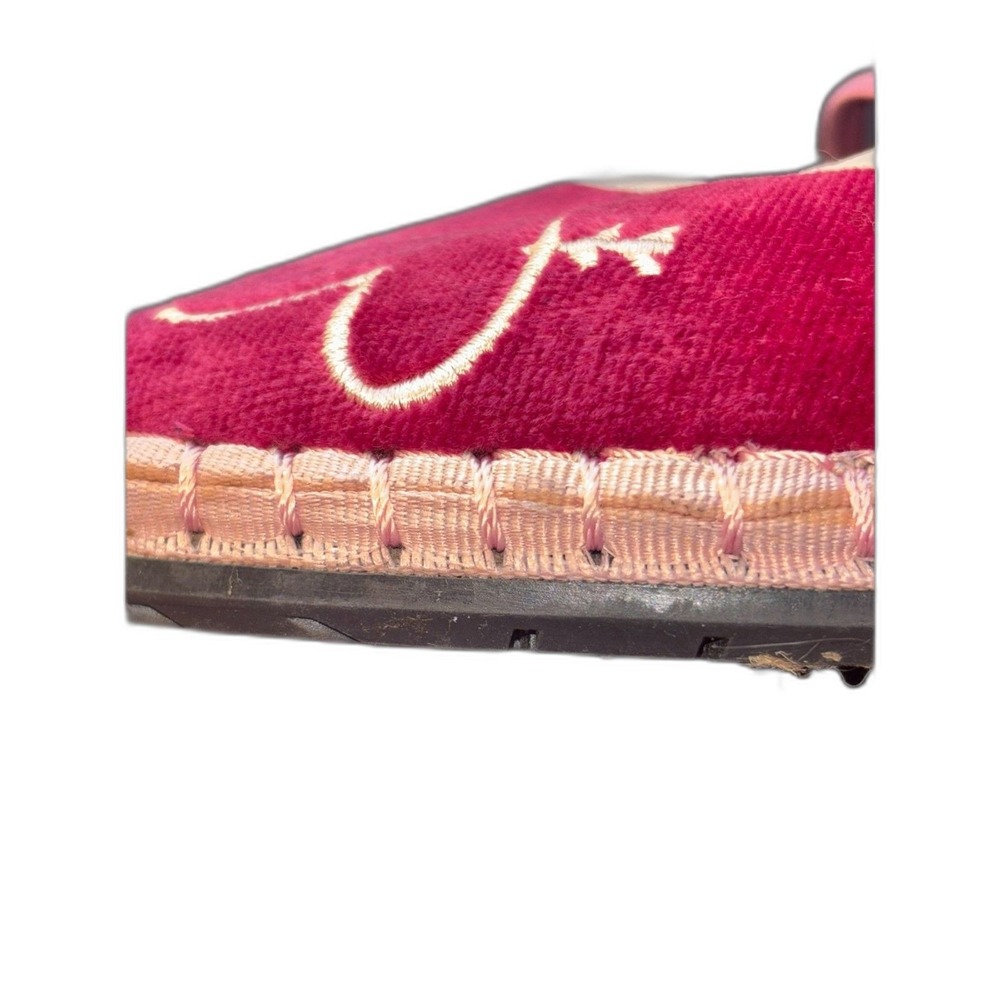 Flabelus Intimately FP Velvet Magenta Flats Sz 7.5 Valentines Romantic feminine - Picture 9 of 11